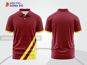 Mẫu thiết kế áo polo basic đồng phục công ty màu đỏ đô ctpb214