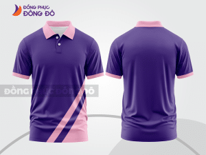 Mẫu thiết kế áo polo basic đồng phục công ty màu tím ctpb215