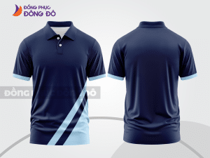 Mẫu thiết kế áo polo basic đồng phục công ty màu xanh tím than ctpb216