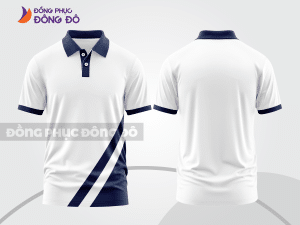 Mẫu thiết kế áo polo basic đồng phục công ty màu trắng ctpb217