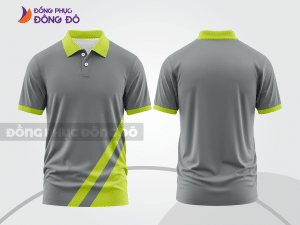 Mẫu thiết kế áo polo basic đồng phục công ty màu ghi xám ctpb219