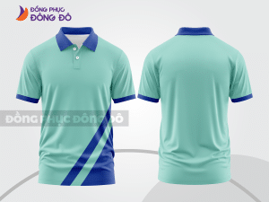 Mẫu thiết kế áo polo basic đồng phục công ty màu xanh ngọc ctpb222