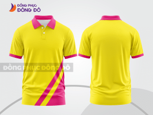 Mẫu thiết kế áo polo basic đồng phục công ty màu vàng ctpb223