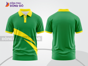 Mẫu thiết kế áo polo basic đồng phục công ty màu xanh lá cây ctpb228