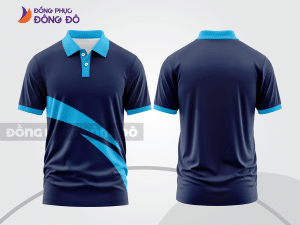 Mẫu thiết kế áo polo basic đồng phục công ty màu xanh tím than ctpb234