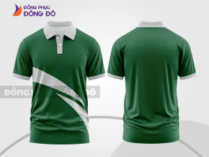 Mẫu thiết kế áo polo basic đồng phục công ty màu xanh rêu ctpb235