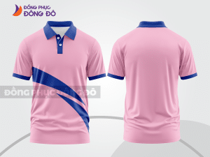 Mẫu thiết kế áo polo basic đồng phục công ty màu hồng phấn ctpb237