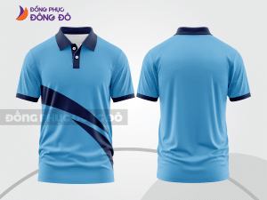 Mẫu thiết kế áo polo basic đồng phục công ty màu xanh da trời ctpb245