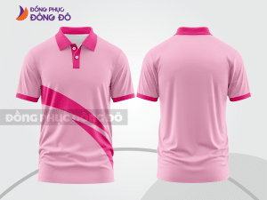 Mẫu thiết kế áo polo basic đồng phục công ty màu hồng phấn ctpb246
