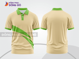 Mẫu thiết kế áo polo basic đồng phục công ty màu be ctpb247