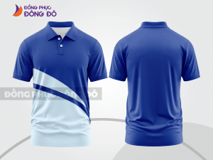 Mẫu thiết kế áo polo basic đồng phục công ty màu xanh dương ctpb252