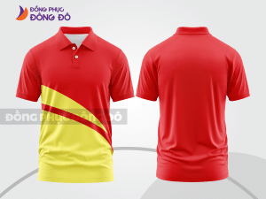 Mẫu thiết kế áo polo basic đồng phục công ty màu đỏ tươi ctpb260