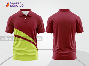 Mẫu thiết kế áo polo basic đồng phục công ty màu đỏ đô ctpb261