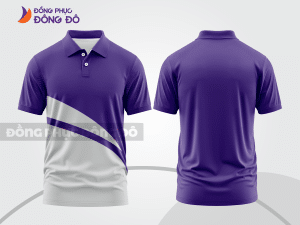 Mẫu thiết kế áo polo basic đồng phục công ty màu tím ctpb262