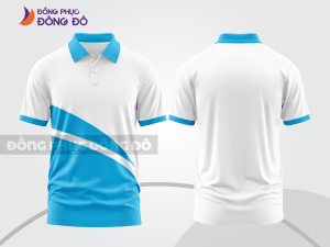 Mẫu thiết kế áo polo basic đồng phục công ty màu xanh da trời ctpb266