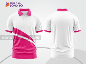 Mẫu thiết kế áo polo basic đồng phục công ty màu hồng đậm ctpb270
