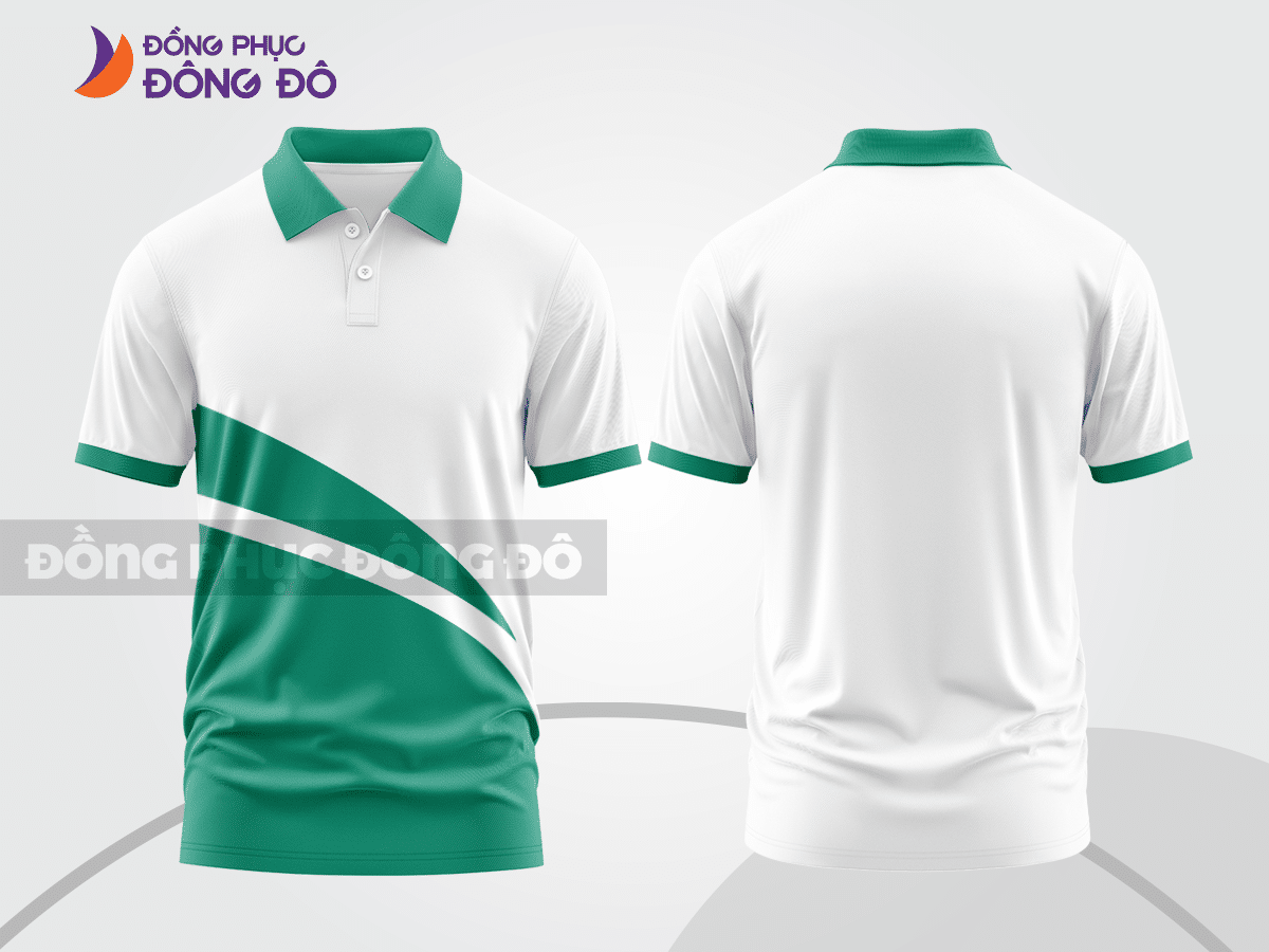 Mẫu thiết kế áo polo basic đồng phục công ty màu xanh ngọc ctpb276
