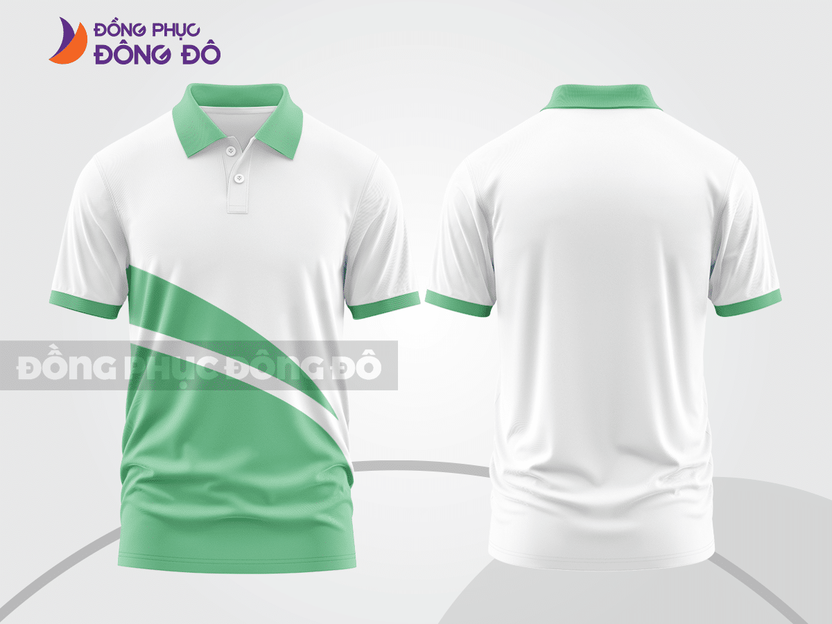 Mẫu thiết kế áo polo basic đồng phục công ty màu xanh ngọc ctpb277