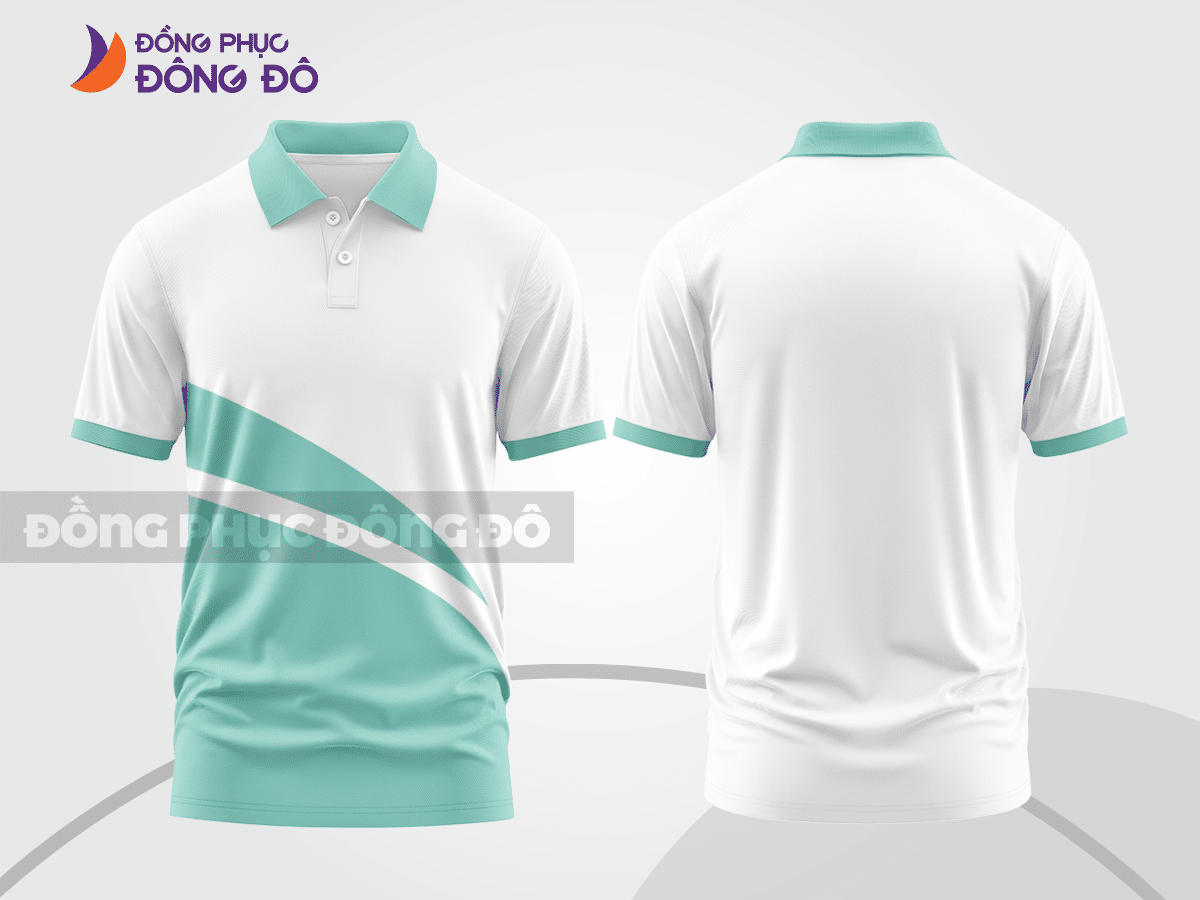 Mẫu thiết kế áo polo basic đồng phục công ty màu xanh ngọc ctpb278
