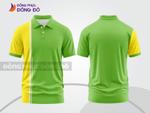 Mẫu thiết kế áo polo basic đồng phục công ty màu xanh lá mạ ctpb290