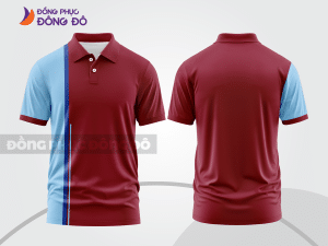 Mẫu thiết kế áo polo basic đồng phục công ty màu đỏ đô ctpb296