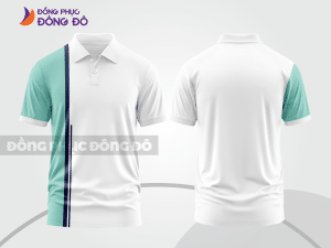 Mẫu thiết kế áo polo basic đồng phục công ty màu trắng ctpb299