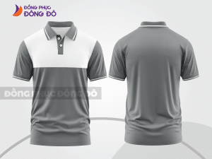 Mẫu thiết kế áo polo basic đồng phục công ty màu ghi xám ctpb30