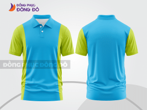 Mẫu thiết kế áo polo basic đồng phục công ty màu xanh da trời ctpb309