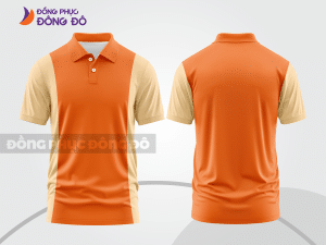 Mẫu thiết kế áo polo basic đồng phục công ty màu cam ctpb314
