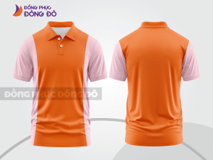 Mẫu thiết kế áo polo basic đồng phục công ty màu cam ctpb316