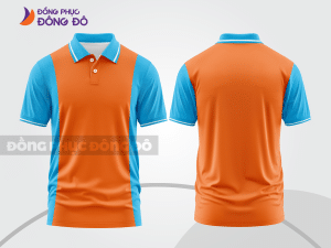 Mẫu thiết kế áo polo basic đồng phục công ty màu cam ctpb317