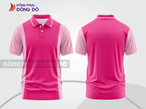 Mẫu thiết kế áo polo basic đồng phục công ty màu hồng đậm ctpb335