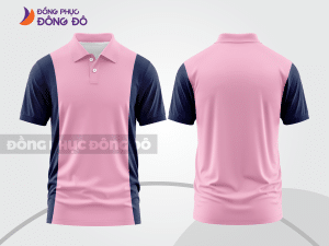 Mẫu thiết kế áo polo basic đồng phục công ty màu hồng phấn ctpb339