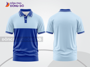Mẫu thiết kế áo polo basic đồng phục công ty màu xanh dương ctpb34