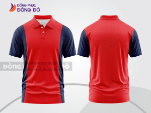 Mẫu thiết kế áo polo basic đồng phục công ty màu đỏ tươi ctpb345