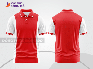 Mẫu thiết kế áo polo basic đồng phục công ty màu đỏ tươi ctpb346