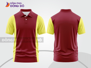 Mẫu thiết kế áo polo basic đồng phục công ty màu đỏ đô ctpb349