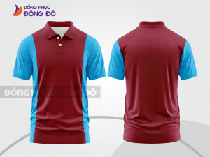 Mẫu thiết kế áo polo basic đồng phục công ty màu đỏ đô ctpb350