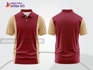 Mẫu thiết kế áo polo basic đồng phục công ty màu đỏ đô ctpb351