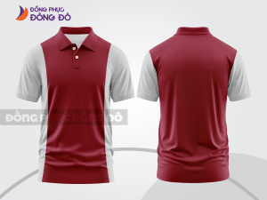 Mẫu thiết kế áo polo basic đồng phục công ty màu đỏ đô ctpb352