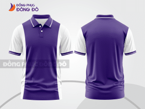 Mẫu thiết kế áo polo basic đồng phục công ty màu tím ctpb353