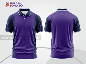Mẫu thiết kế áo polo basic đồng phục công ty màu tím ctpb357