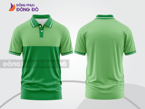 Mẫu thiết kế áo polo basic đồng phục công ty màu xanh lá cây ctpb36