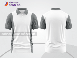 Mẫu thiết kế áo polo basic đồng phục công ty màu xám ghi ctpb365