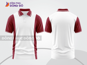 Mẫu thiết kế áo polo basic đồng phục công ty màu đỏ đô ctpb369