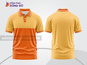 Mẫu thiết kế áo polo basic đồng phục công ty màu cam ctpb37