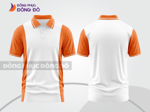 Mẫu thiết kế áo polo basic đồng phục công ty màu cam ctpb372
