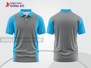 Mẫu thiết kế áo polo basic đồng phục công ty màu xám ghi ctpb376