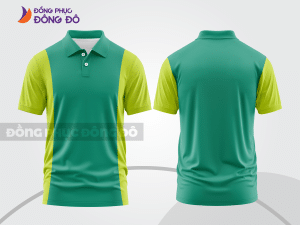 Mẫu thiết kế áo polo basic đồng phục công ty màu xanh ngọc ctpb379
