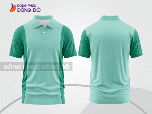 Mẫu thiết kế áo polo basic đồng phục công ty màu xanh ngọc ctpb385